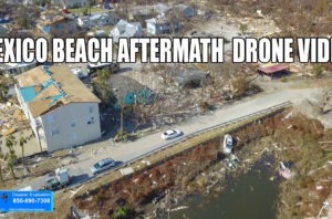 Mexico Beach Aftermath Flyover Drone Video
