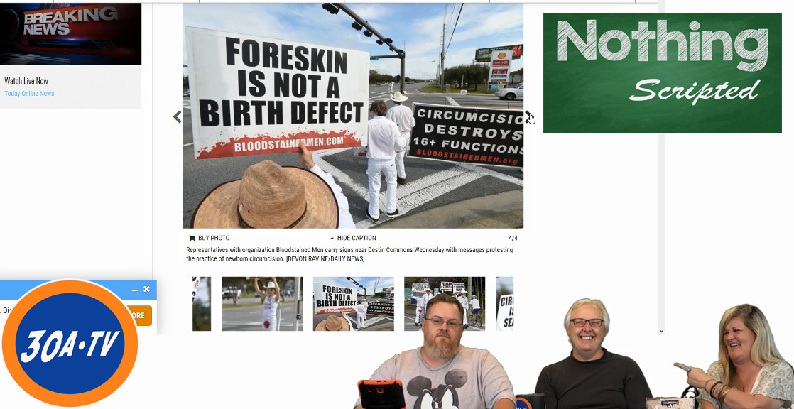Nothing Scripted Uranus Edition – Circumcision Protest Destin Commons