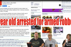 Nothing Scripted on 30aTV – Florida man  3 year old arrested for armed robbery