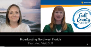 Broadcasting Northwest Florida  Kelli Godwin with Visit Gulf