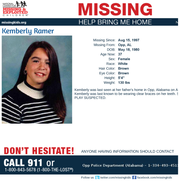 17-year-old Kemberly Ramer went missing