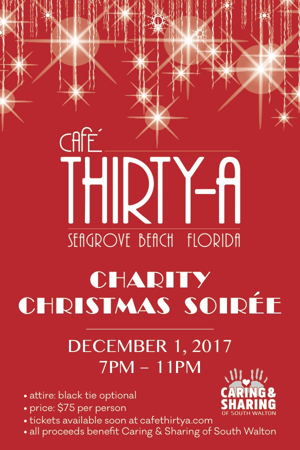 Café Thirty-A  Annual Charity Christmas Soiree