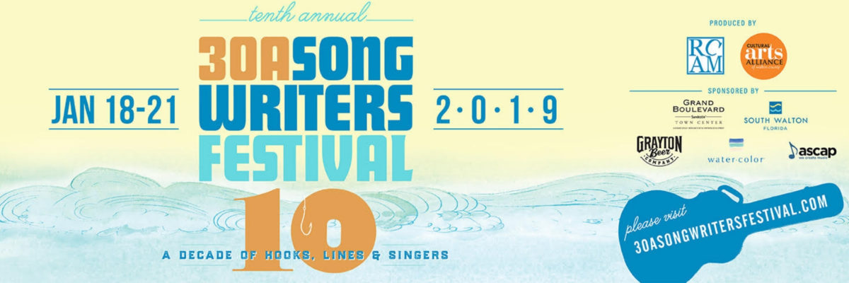 30A Songwriters Festival Announces 2019 Lineup