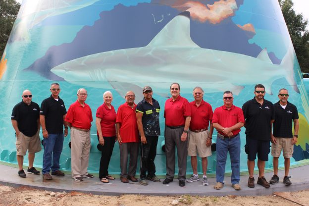 Destin Water Users Inc Celebrates New Water Tower With Valve Turning 