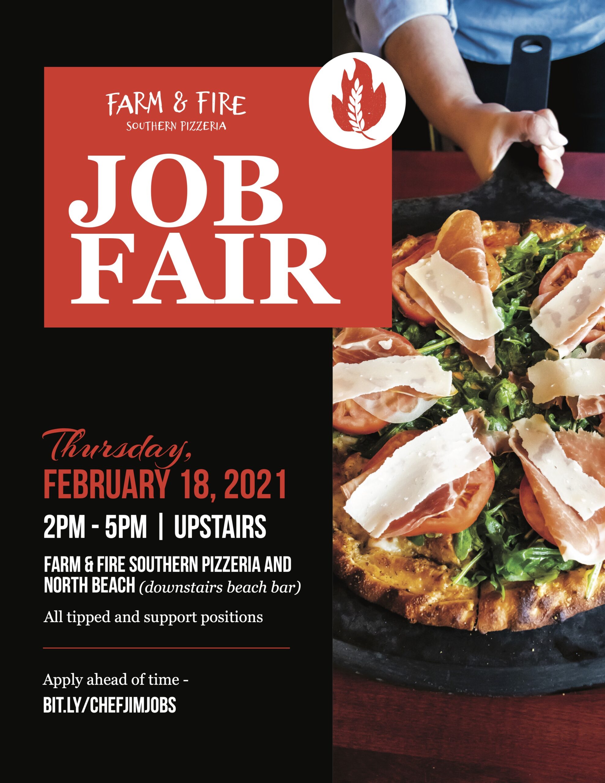 Chef Jim Shirley Job Fair next Thursday at Farm & Fire