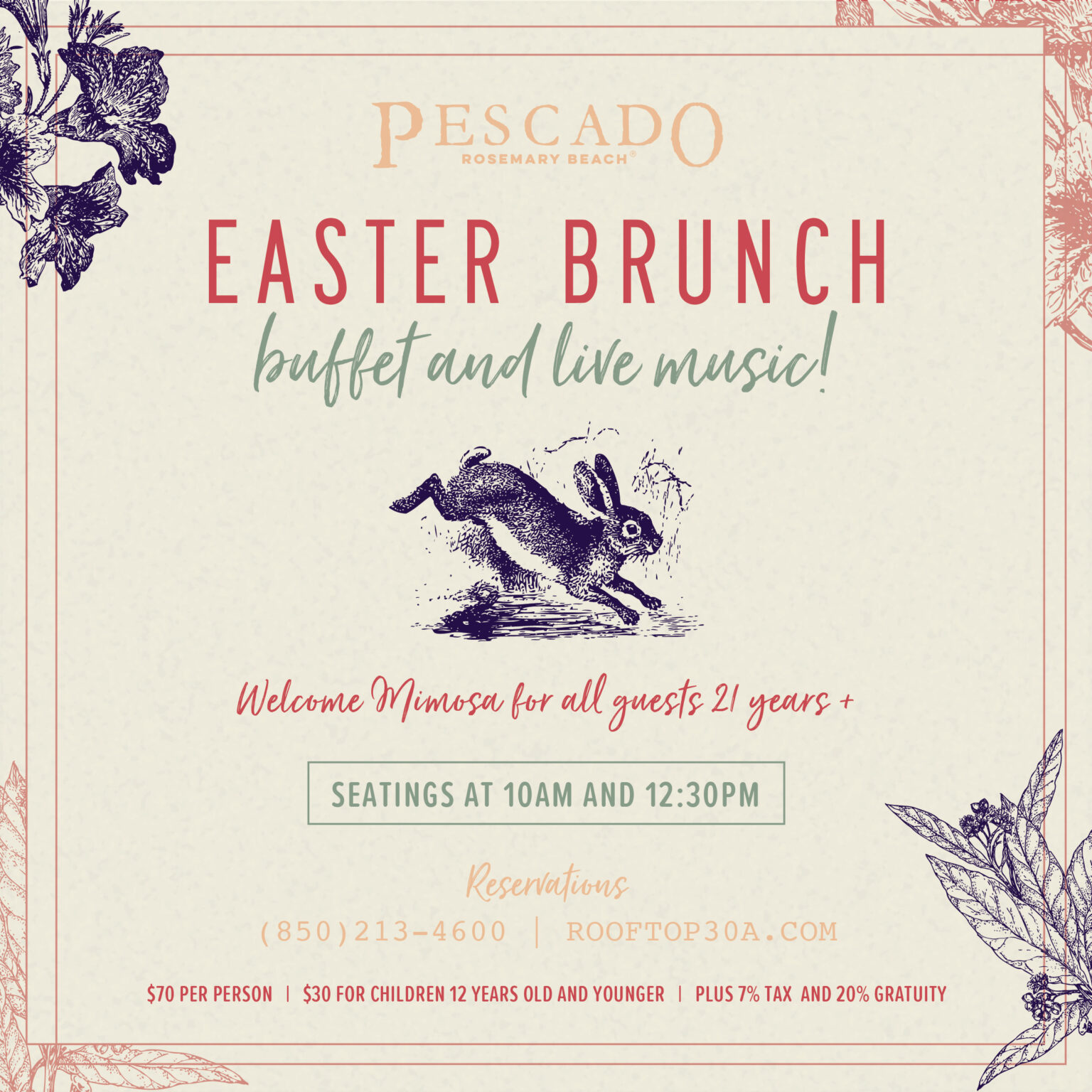 Easter Brunch at Pescado in Rosemary Beach 30A Breaking News