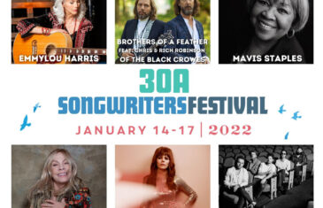 30a songwriters festival 2022 BROTHERS OF A FEATHER feat. CHRIS & RICH ROBINSON OF THE BLACK CROWES, DAWES, MAVIS STAPLES, JENNY LEWIS, EMMYLOU HARRIS, and RICKIE LEE JONES