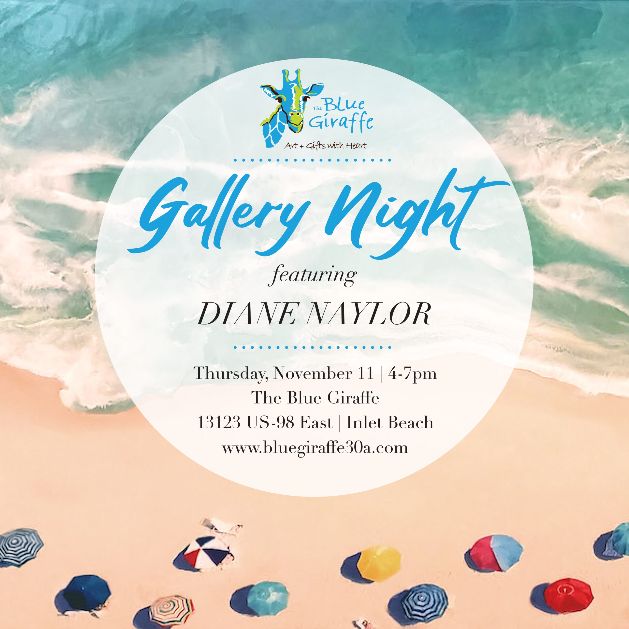 The Blue Giraffe to Host Gallery Night Featuring Diane Naylor