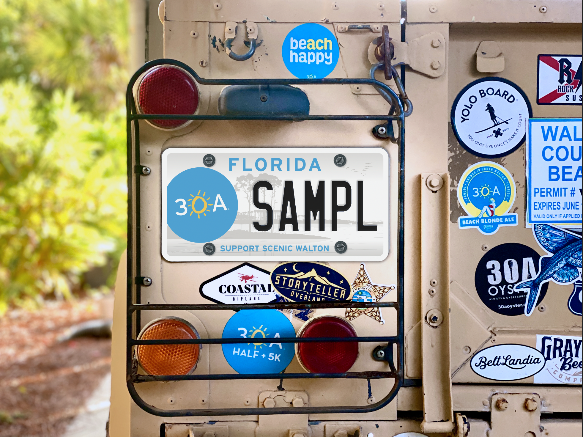Florida’s “30A” License Plate to Help Keep Walton County Scenic
