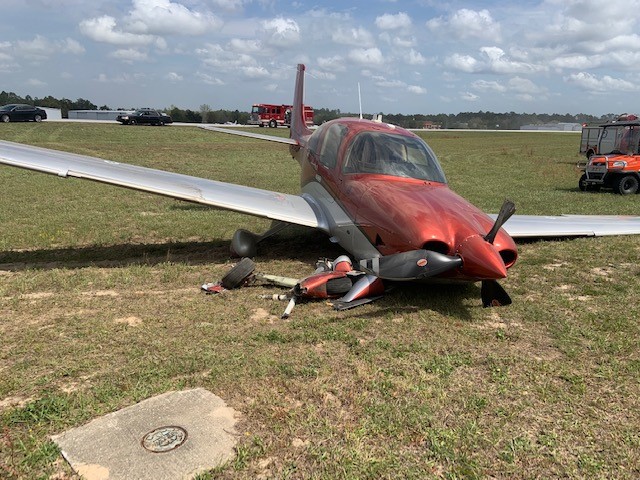 High Winds Propelled Small Aircraft at Takeoff at DeFuniak Springs Airport