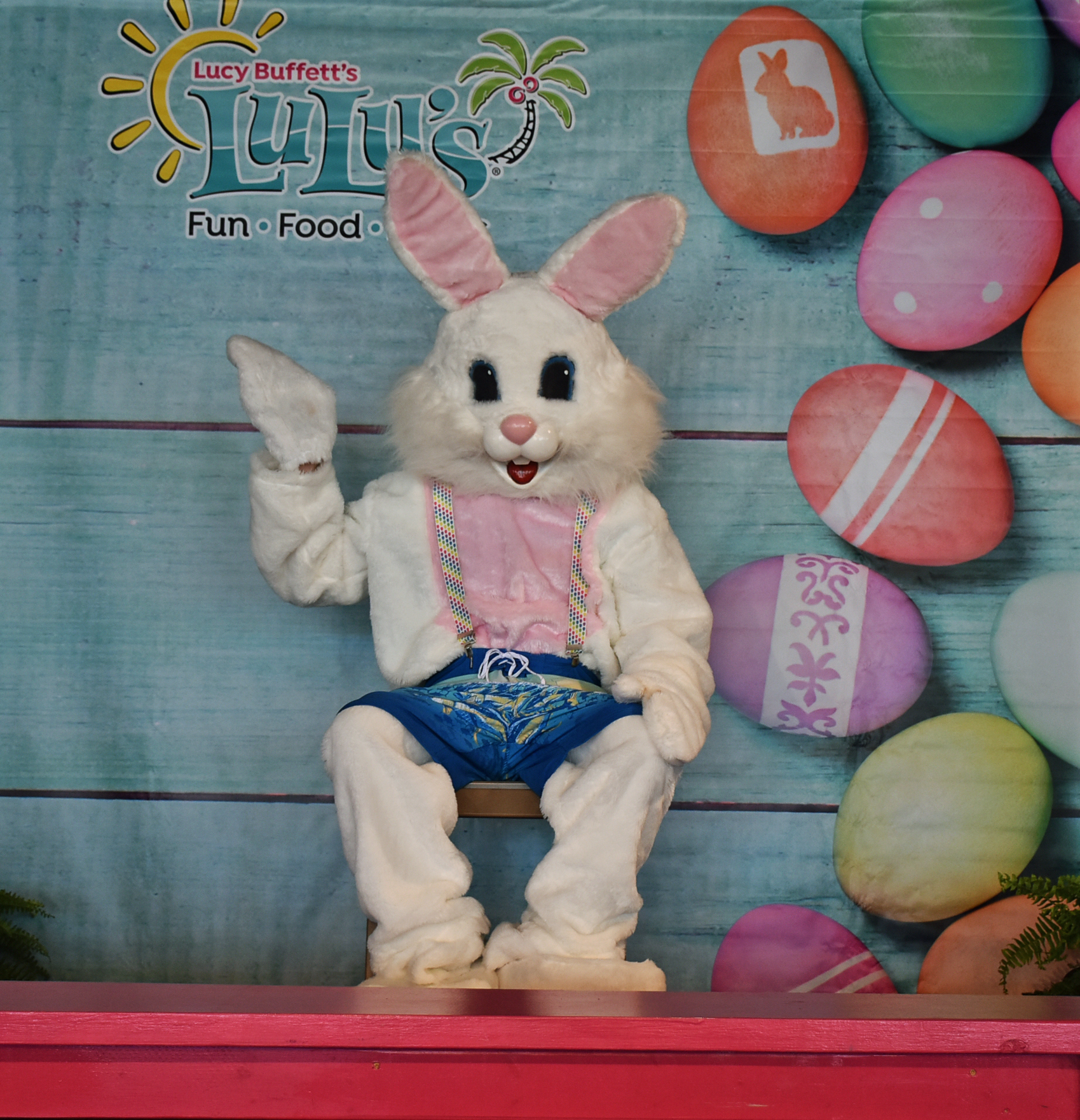 The Easter bunny will be at LuLu’s in Destin on Easter Sunday