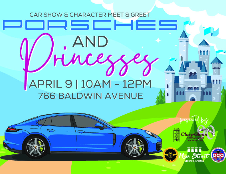 “Porsches and Princesses” coming to Main Street DeFuniak Springs
