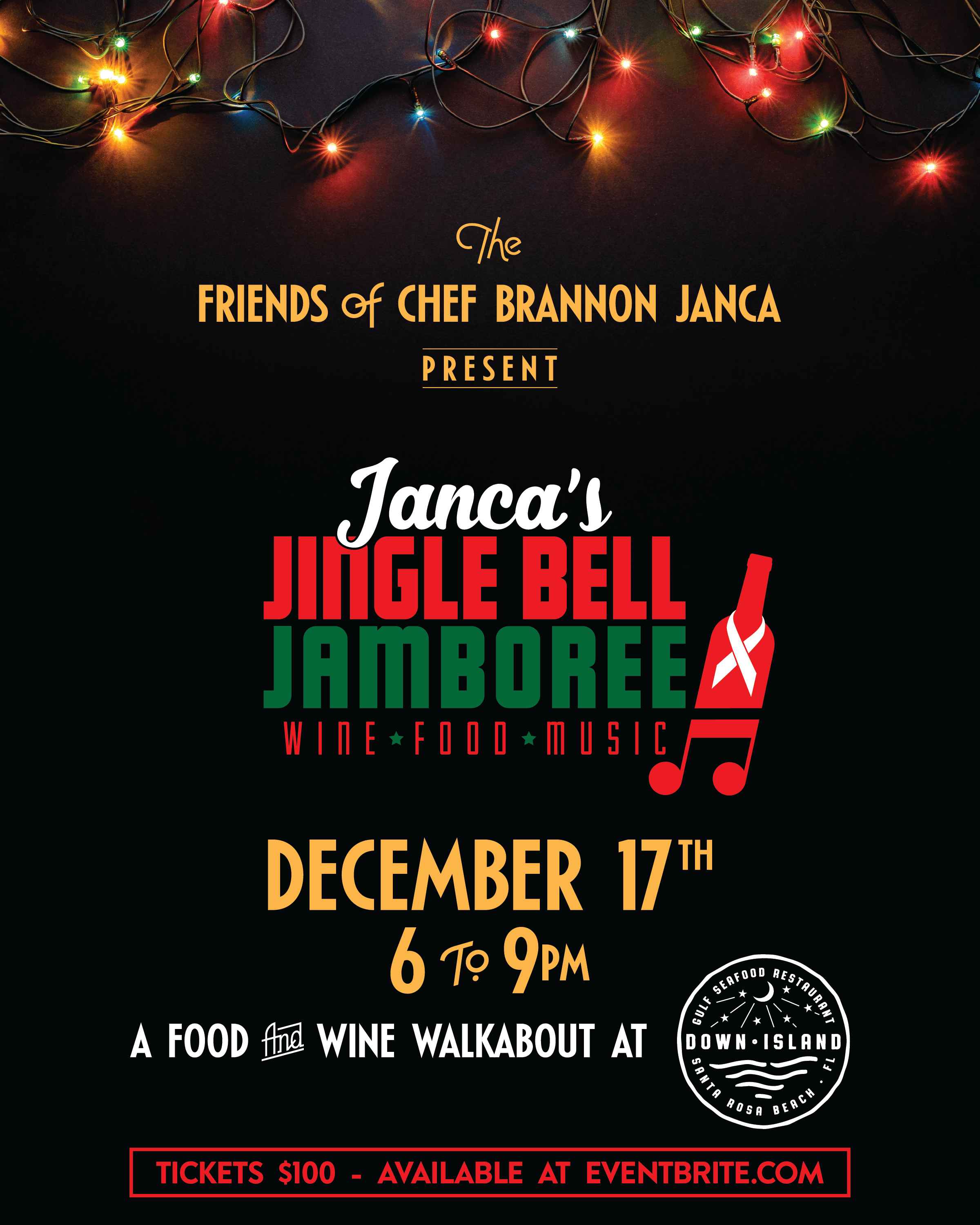 A Benefit for Chef Brannon Janca The Friends of Chef Brannon Janca Present Janca’s Jingle Bell Jamboree
