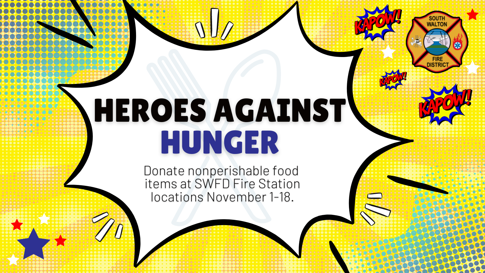 Heroes Against Hunger Food Drive through November 18