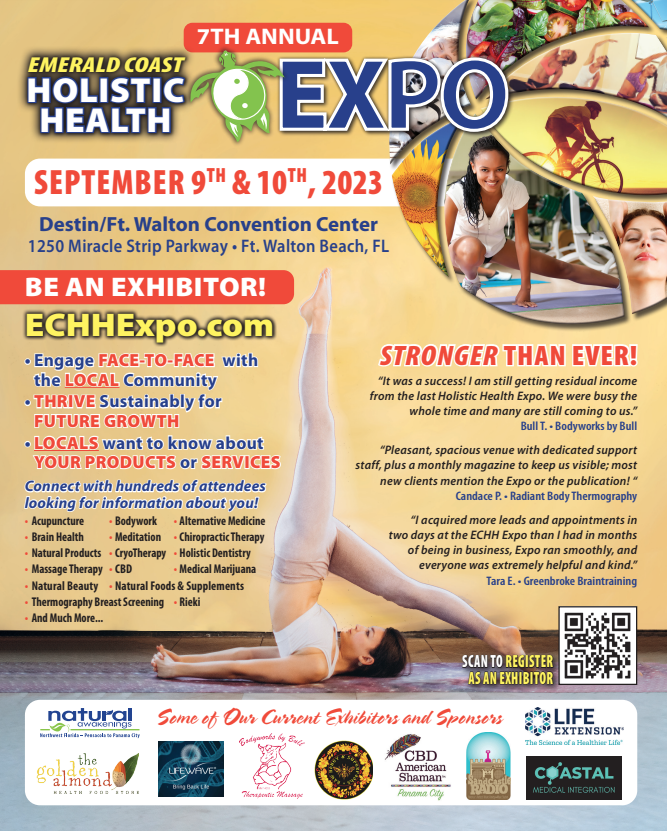 Emerald Coast Holistic Health Expo Returns September 9th and 10th FORT WALTON BEACH, Fla. — The seventh annual Emerald Coast Holistic Health Expo is set to take place on September 9th and 10th at the Destin-Fort Walton Beach Conference Center. The expo will feature an exhibit hall and market open from 10 a.m. to 5 p.m. on Saturday and 11 a.m. to 4 p.m. on Sunday. This highly anticipated event, now in its seventh year, will offer free admission and welcome all visitors to explore a diverse range of indoor and outdoor exhibit