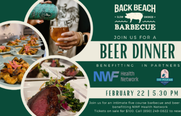 Back Beach Barbecue and Odd Pelican Brewing Company to Host Beer Dinner Benefiting NWF Health Network
