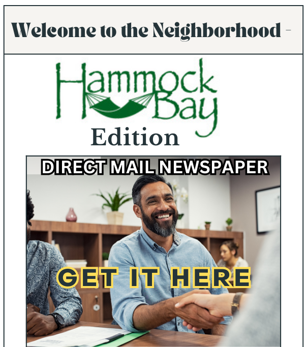 Welcome to Freeport, FL is a direct mail newspaper designed to connect Hammock Bay and nearby communities with local businesses and services.