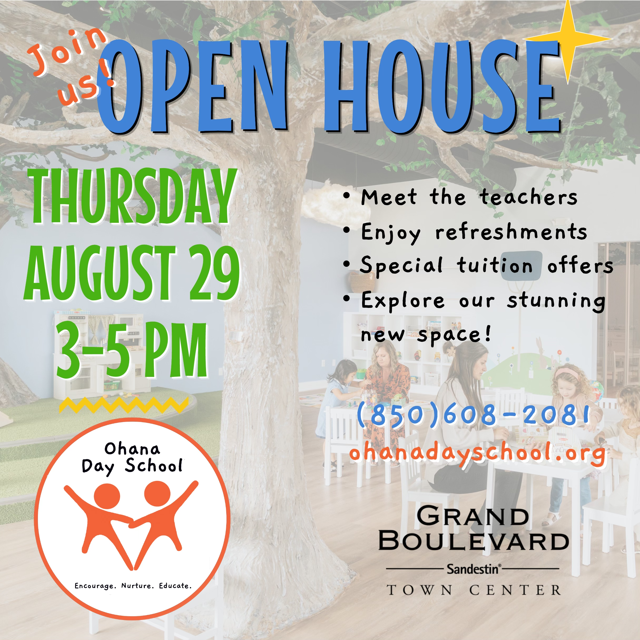 Ohana Day School To Host Open House at New Grand Boulevard Location