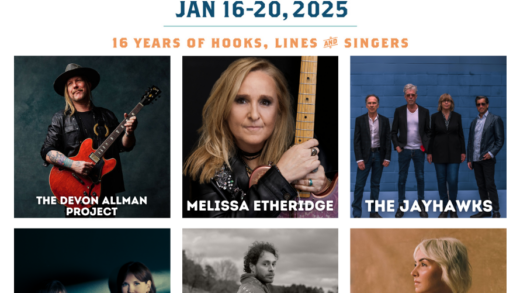 MELISSA ETHERIDGE, AMOS LEE, THE JAYHAWKS, DEVON ALLMAN PROJECT (with friends); MAGGIE ROSE, SECRET SISTERS, CHARLIE STARR & BENJI SHANKS (BLACKBERRY SMOKE) and more to perform January 16 – 20, 2025 along Highway 30A in South Walton, Florida