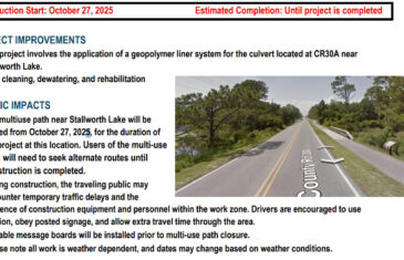 CR30A Crosspipe Rehabilitation Project Near Stallworth Lake