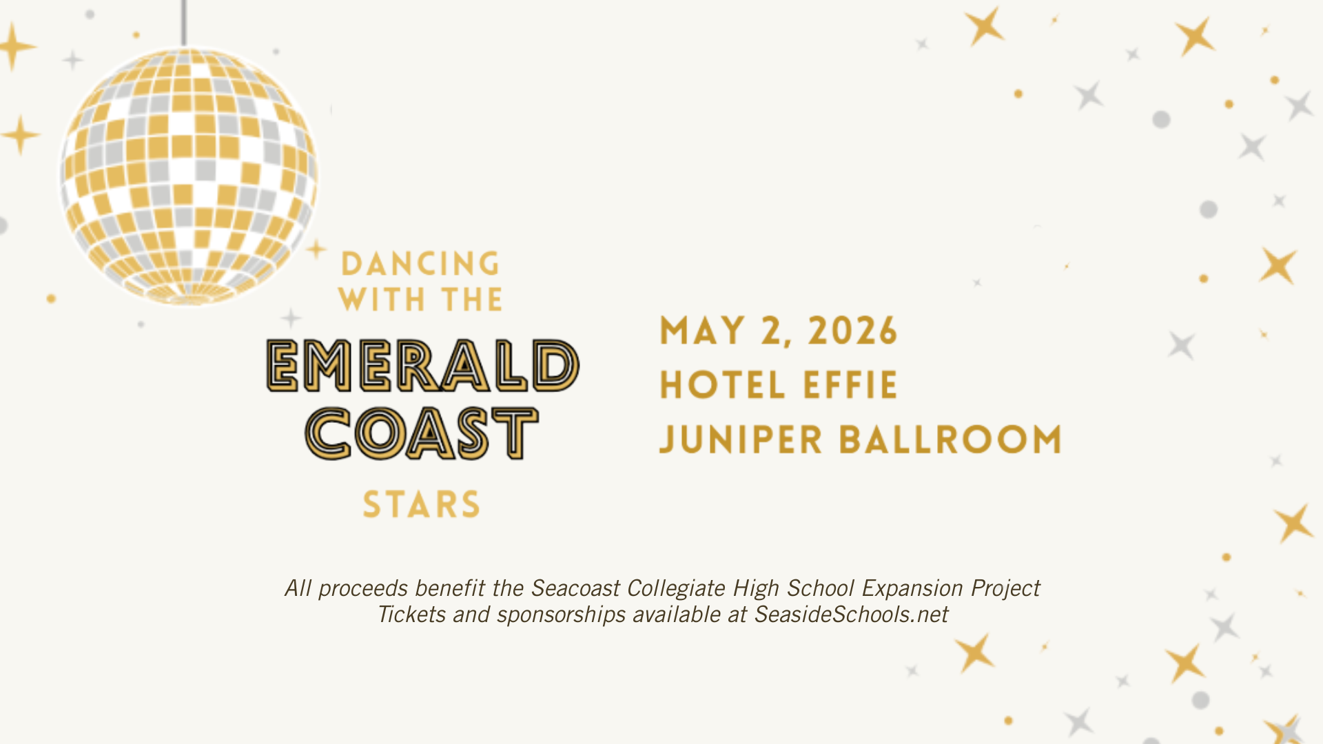 SEASIDE SCHOOL  Presents “Dancing with the Emerald Coast Stars” Benefitting Local Education in Walton County