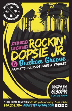 Rockin Dopsie Jr + Boukou Groove at Arnett’s Gulfside