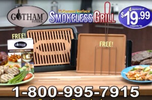 Gotham Steel Smokeless Grill COMMERCIAL