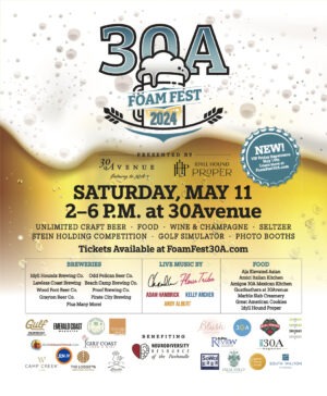 30A Foam Fest 2024 May 10 and 11 at 30Avenue and Idyll Hounds Proper COMMERCIAL