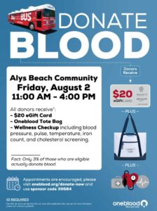 Alys Beach Blood Drive