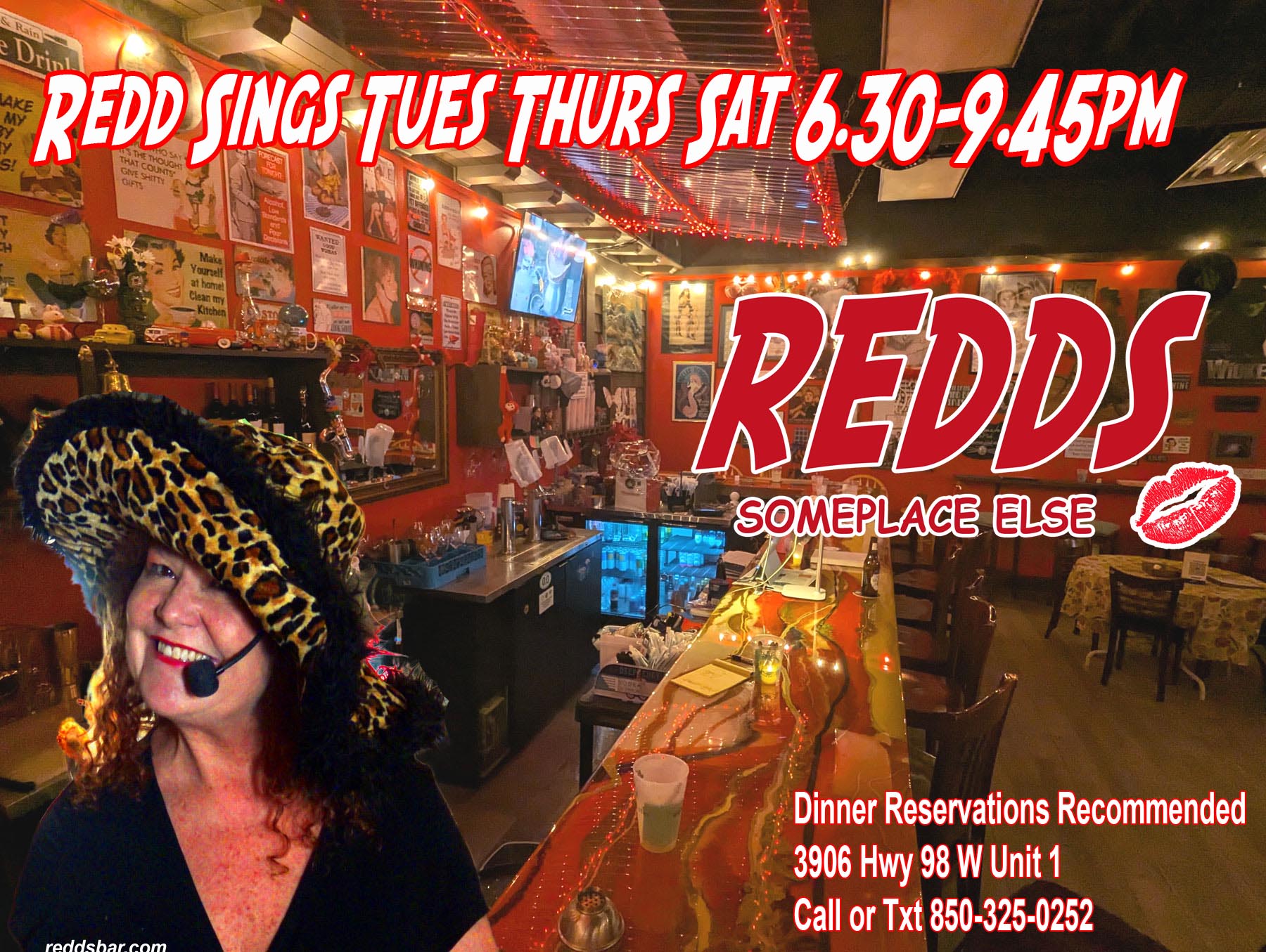 Redd The Singing Bartender Dinner Show