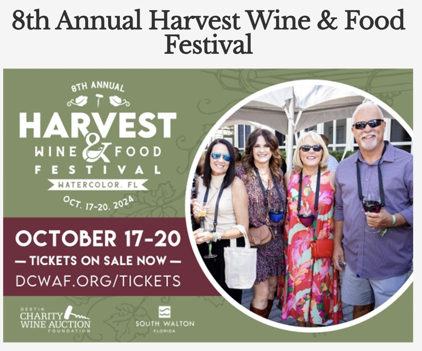 WaterColor - Harvest Food & Wine Festival