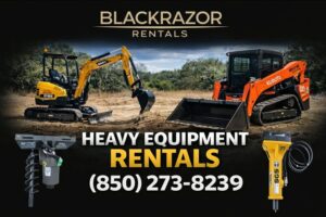 BlackRazor Rentals | Heavy Equipment Rentals – 30A & Santa Rosa Beach. Delivered to Your Site.